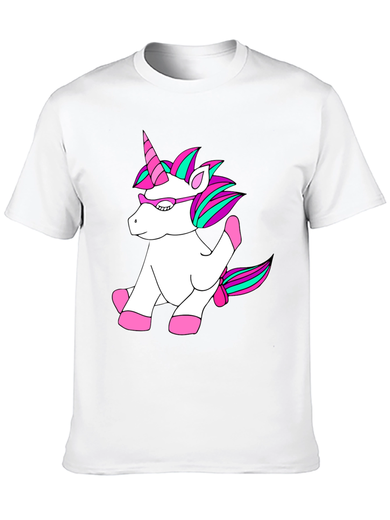 Unicorn T-Shirt - Black Cotton Blend