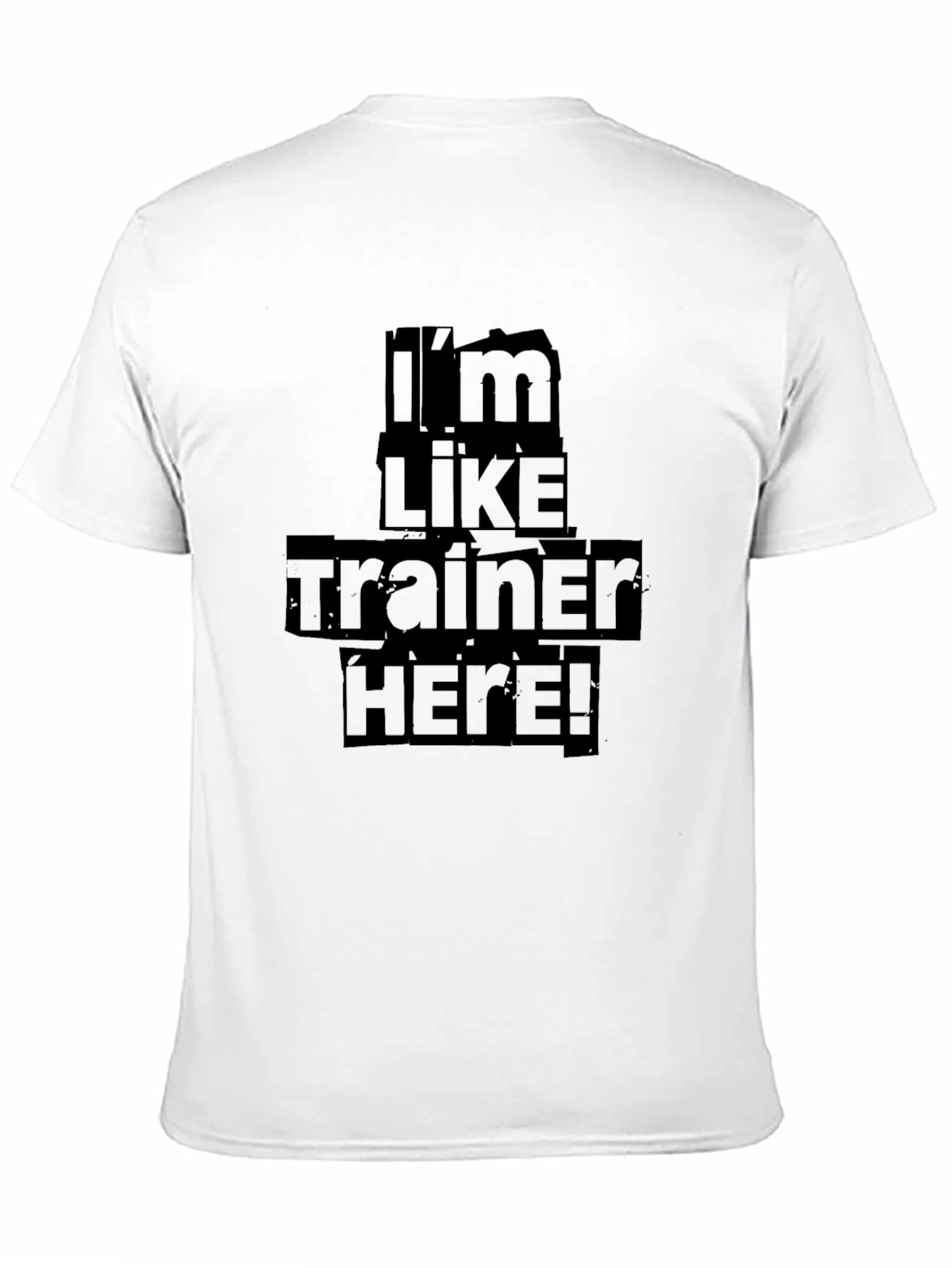 Im Like Trainer Here! Black Graphic T-Shirt
