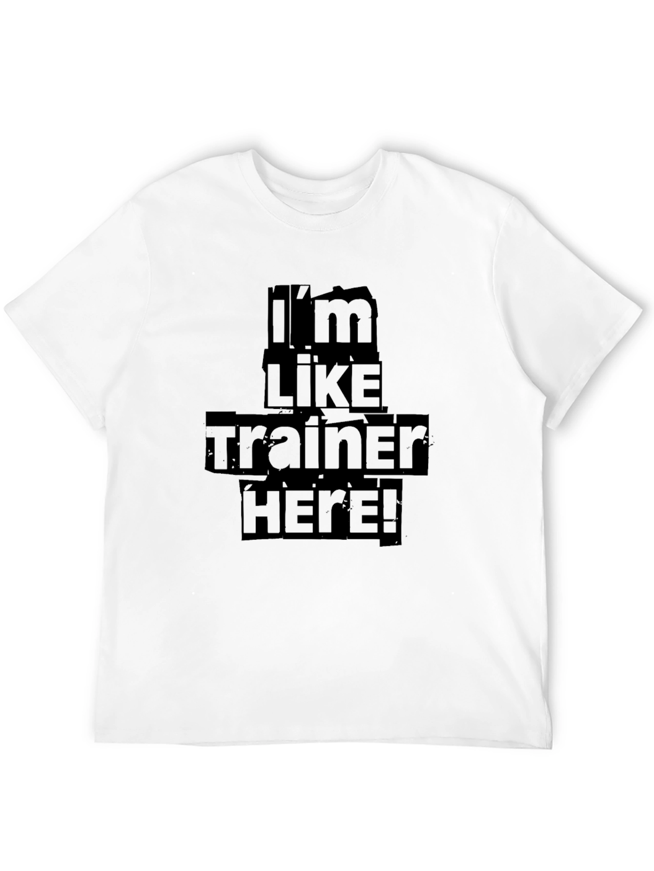 Im Like Trainer Here! Black Graphic T-Shirt