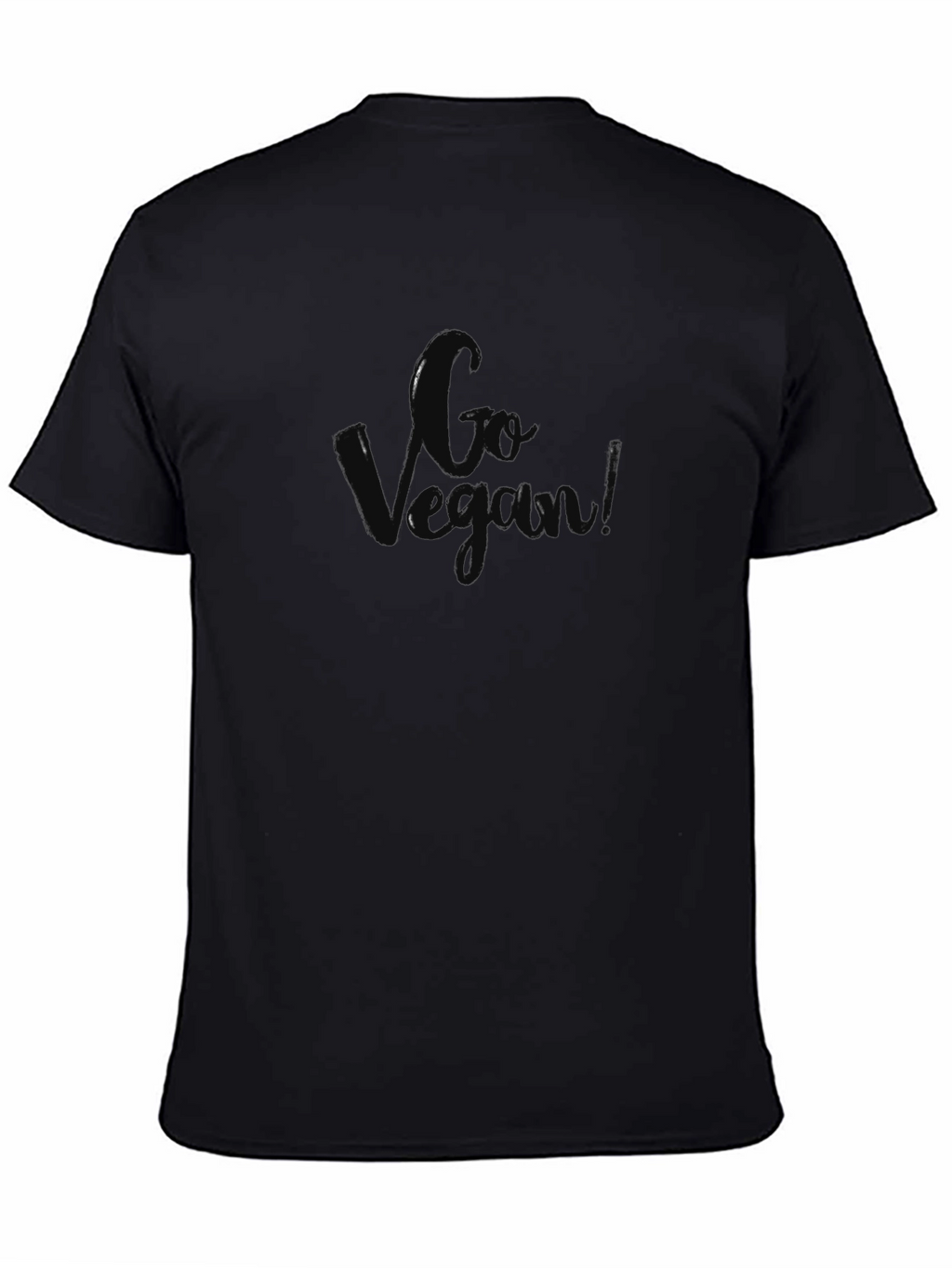 Go Vegan Black T-Shirt - Stylish & Comfortable