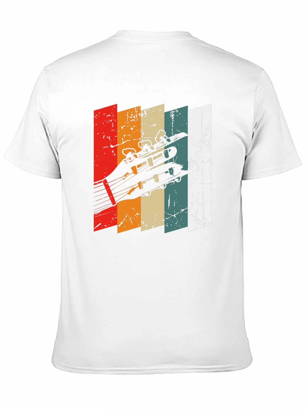 Retro Guitar Headstock T-Shirt