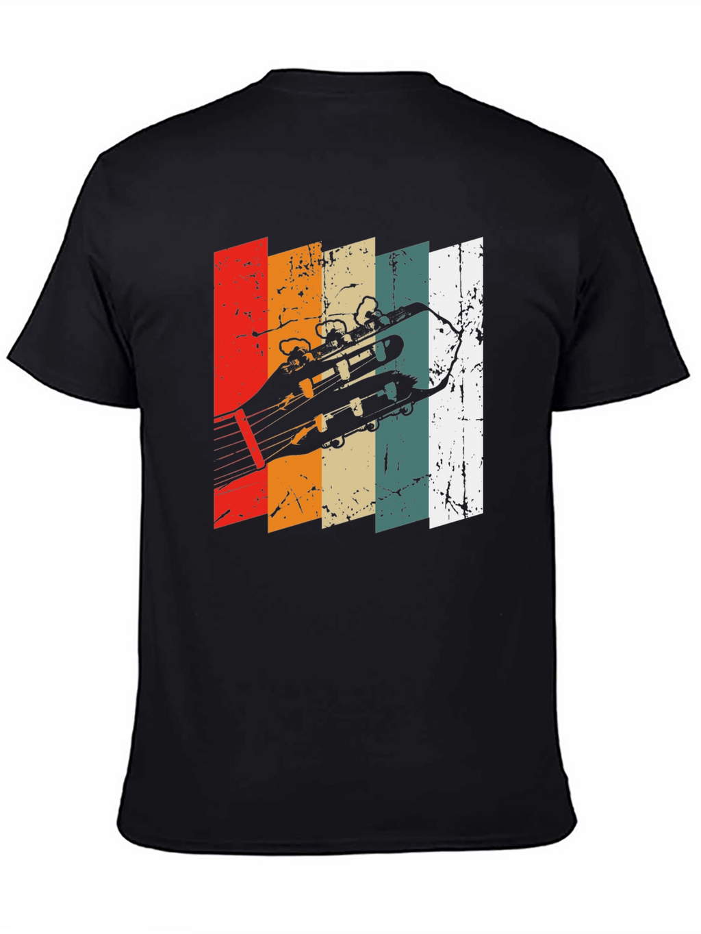 Retro Guitar Headstock T-Shirt
