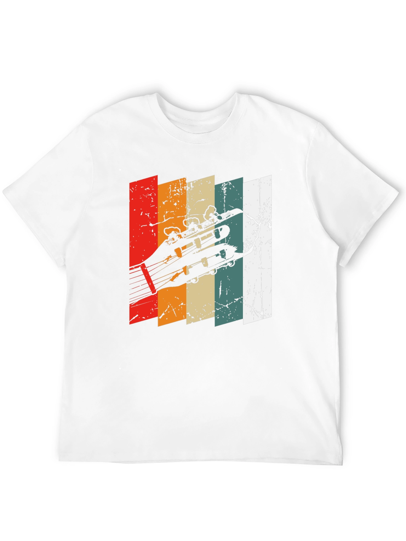 Retro Guitar Headstock T-Shirt
