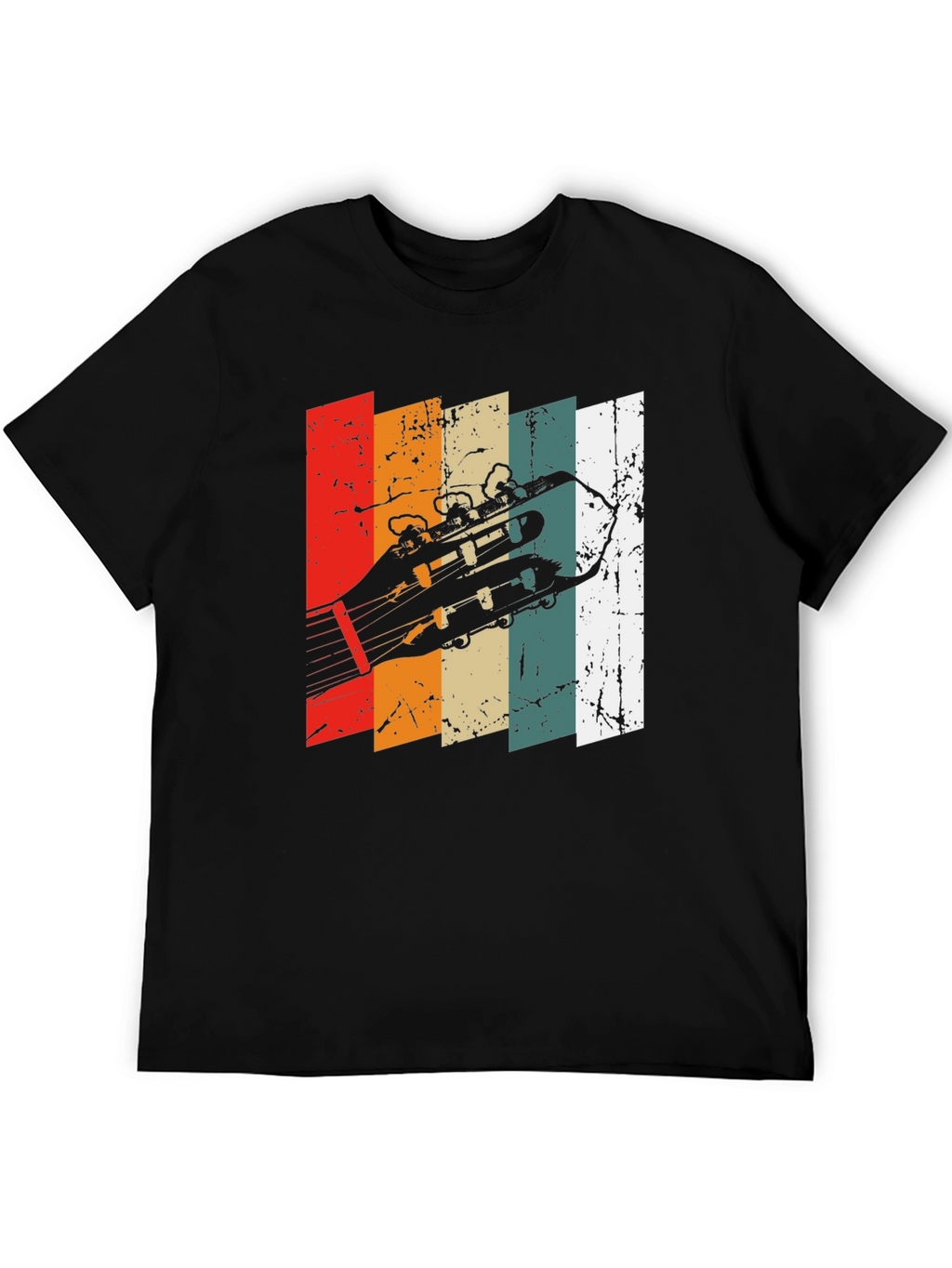 Retro Guitar Headstock T-Shirt