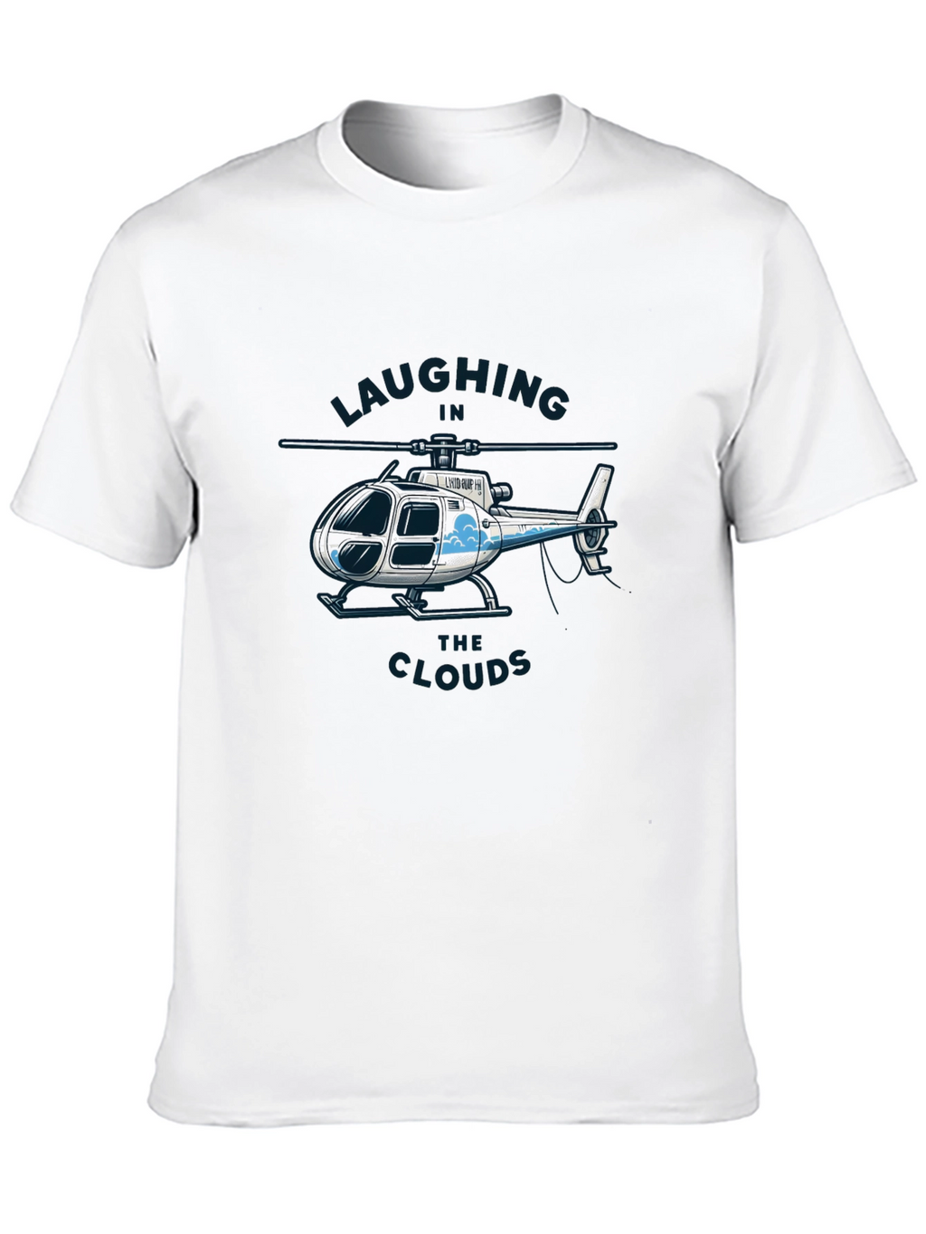 Laughing in the Clouds Helicopter Graphic T-Shirt