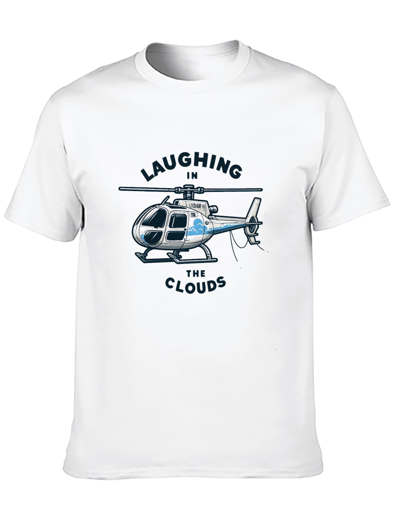 Laughing in the Clouds Helicopter Graphic T-Shirt