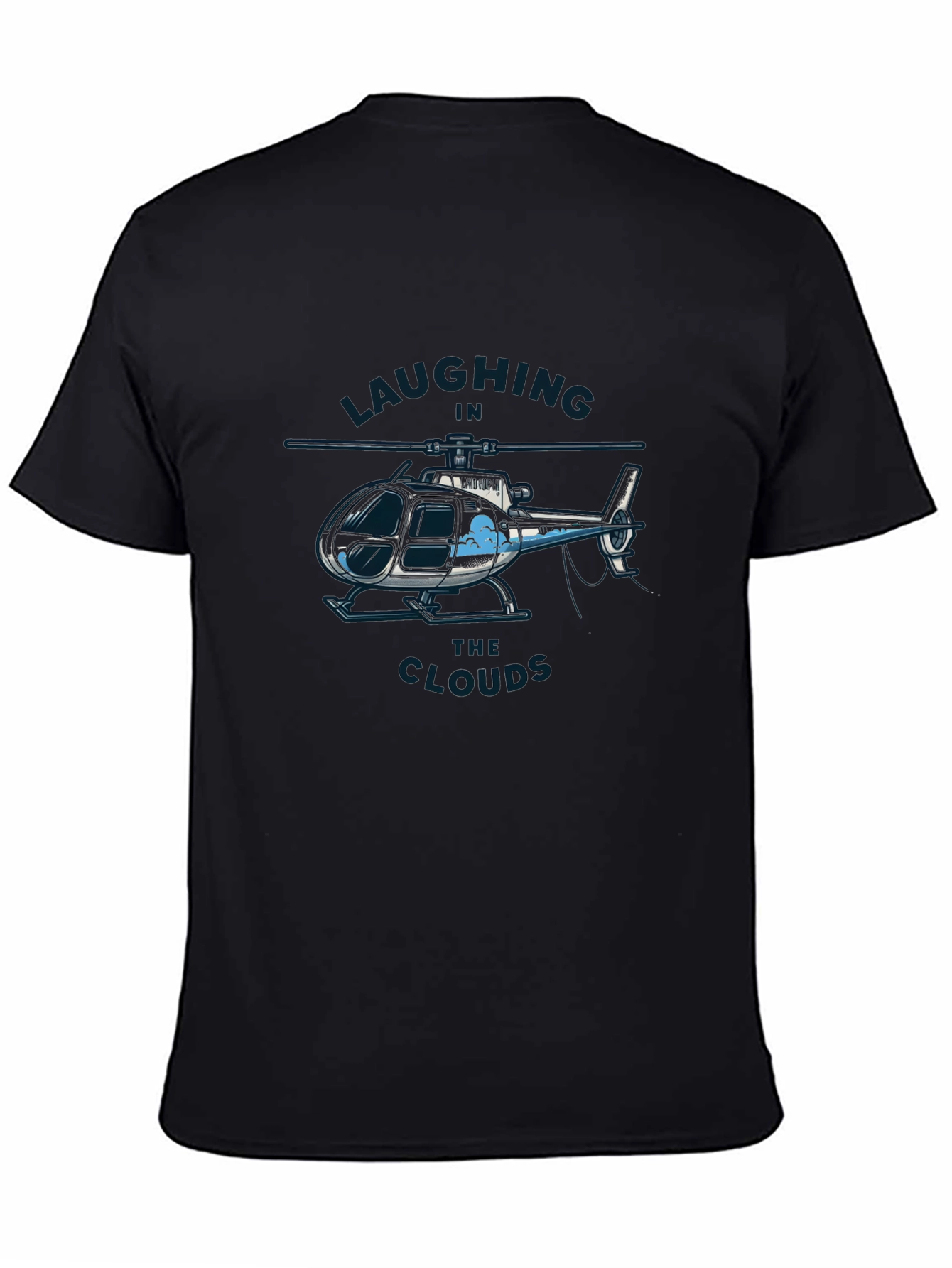 Laughing in the Clouds Helicopter Graphic T-Shirt
