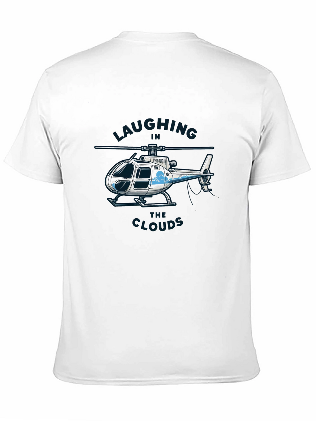 Laughing in the Clouds Helicopter Graphic T-Shirt