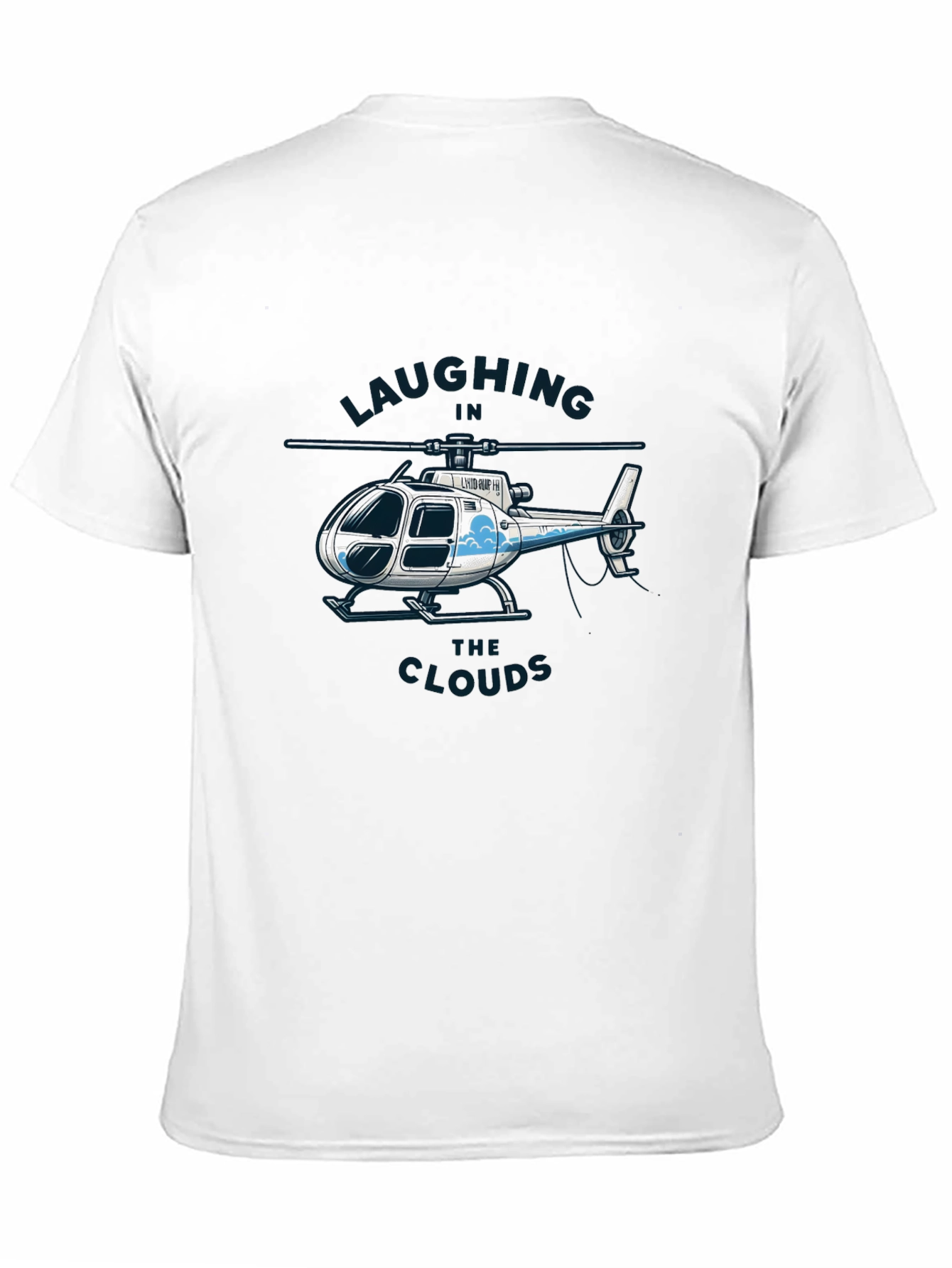 Laughing in the Clouds Helicopter Graphic T-Shirt