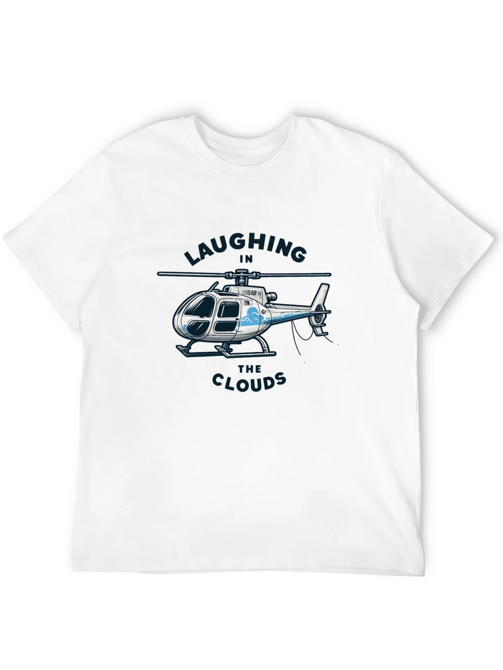 Laughing in the Clouds Helicopter Graphic T-Shirt