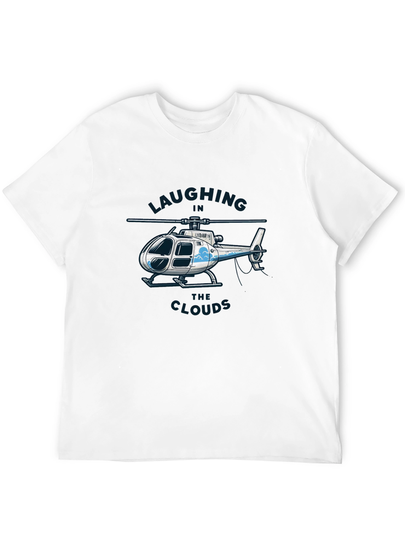 Laughing in the Clouds Helicopter Graphic T-Shirt