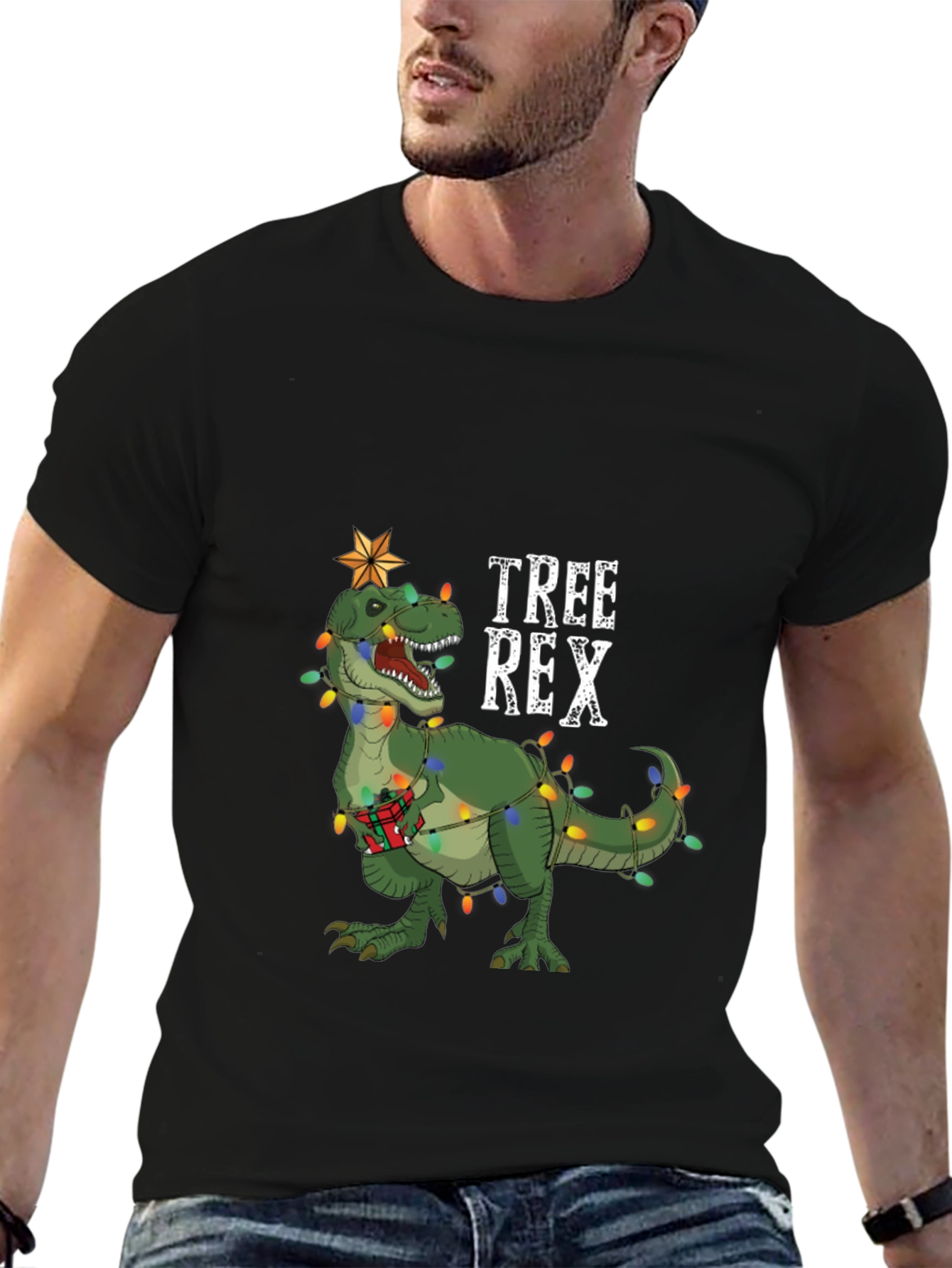 Tree Rex Christmas T-Shirt Dinosaur Holiday Tee