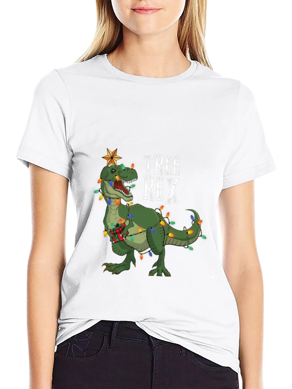 Tree Rex Christmas T-Shirt Dinosaur Holiday Tee