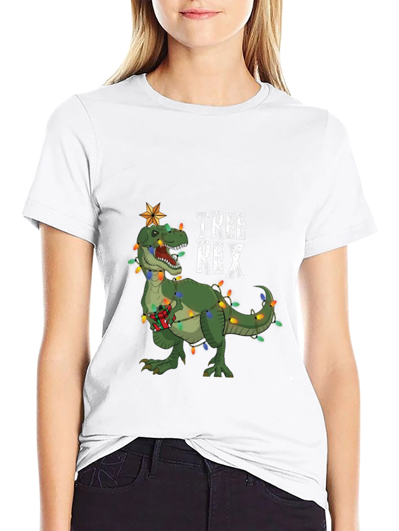 Tree Rex Christmas T-Shirt Dinosaur Holiday Tee