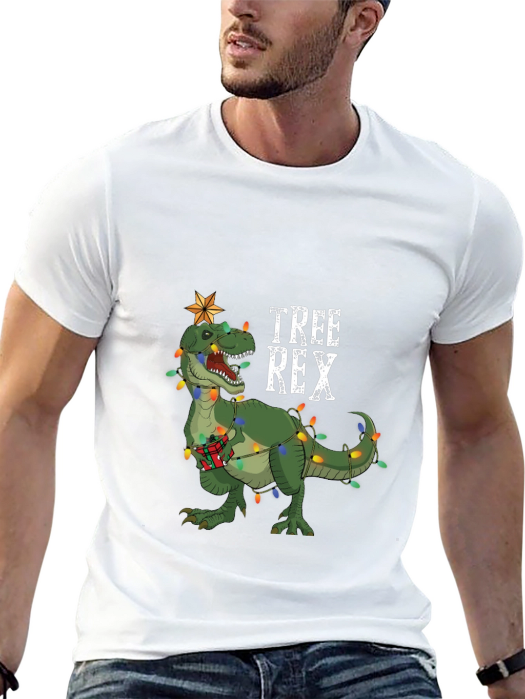 Tree Rex Christmas T-Shirt Dinosaur Holiday Tee