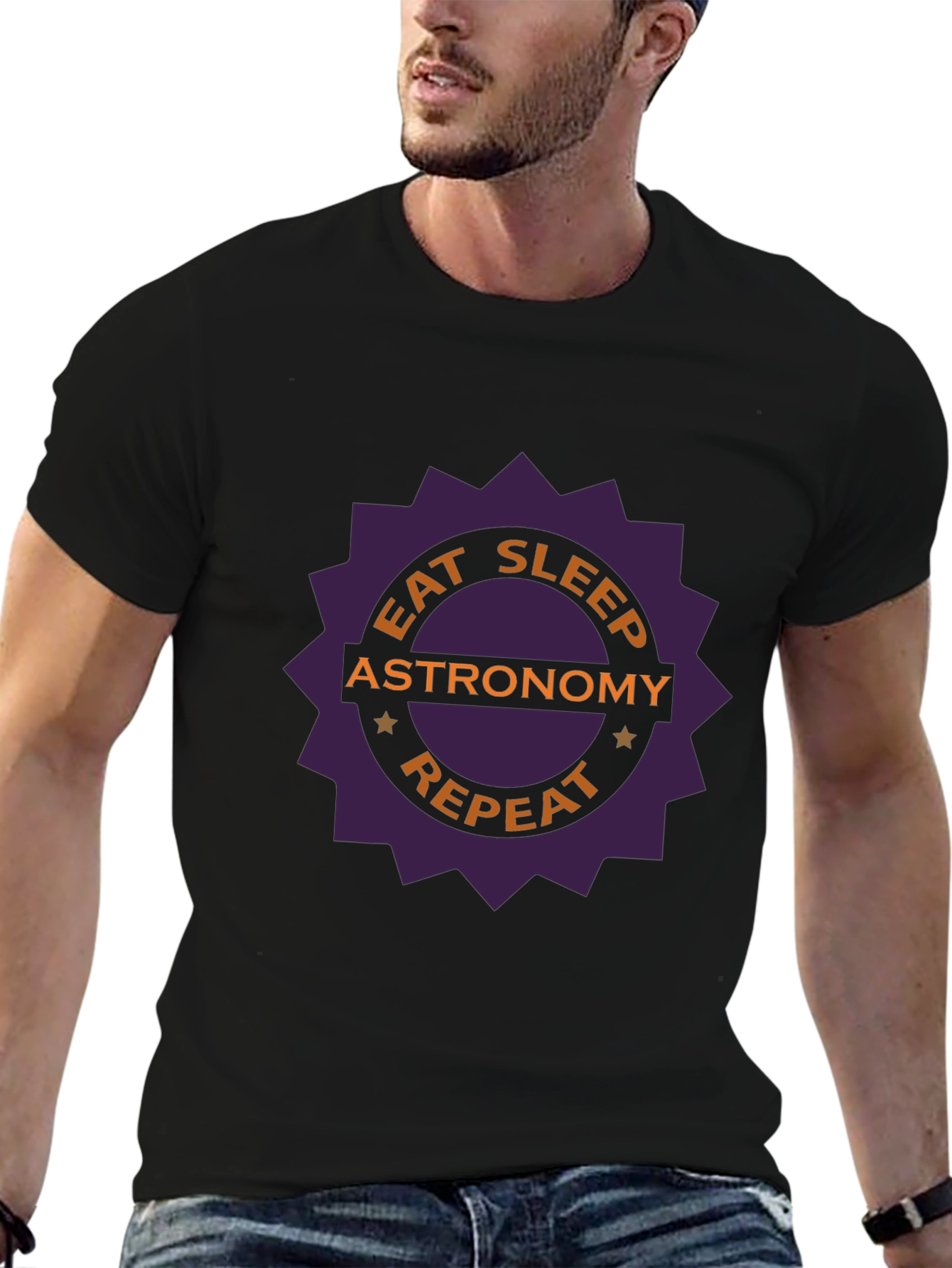 Eat Sleep Astronomy Repeat Graphic Tee