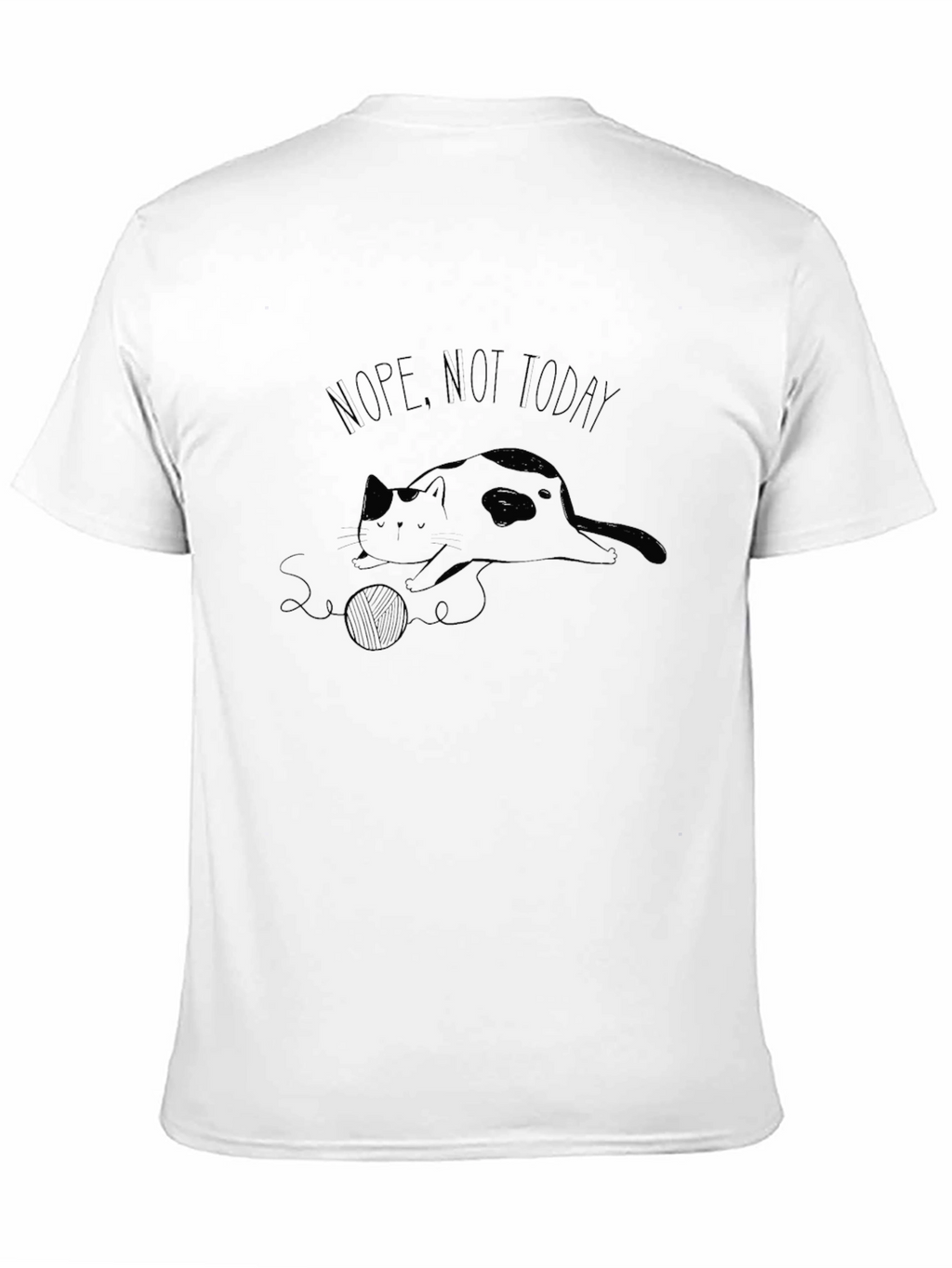 Nope Not Today Cat Graphic T-Shirt