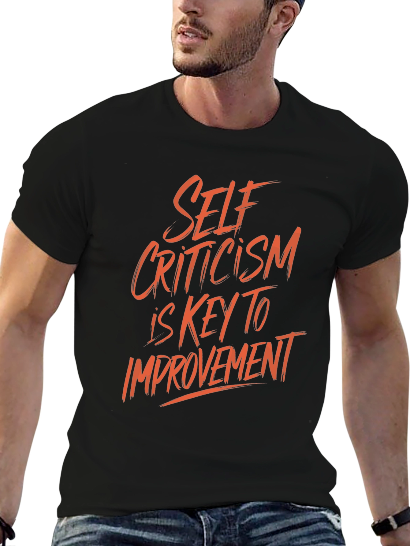 Self Criticism Graphic Tee - Improve Yourself!
