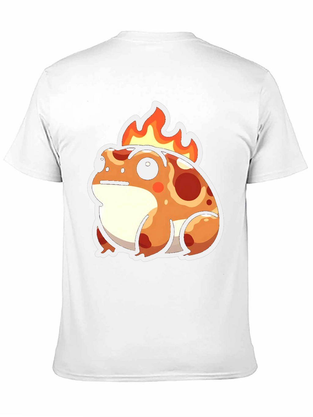 Flaming Frog Graphic Tee - Cool Cartoon T-Shirt
