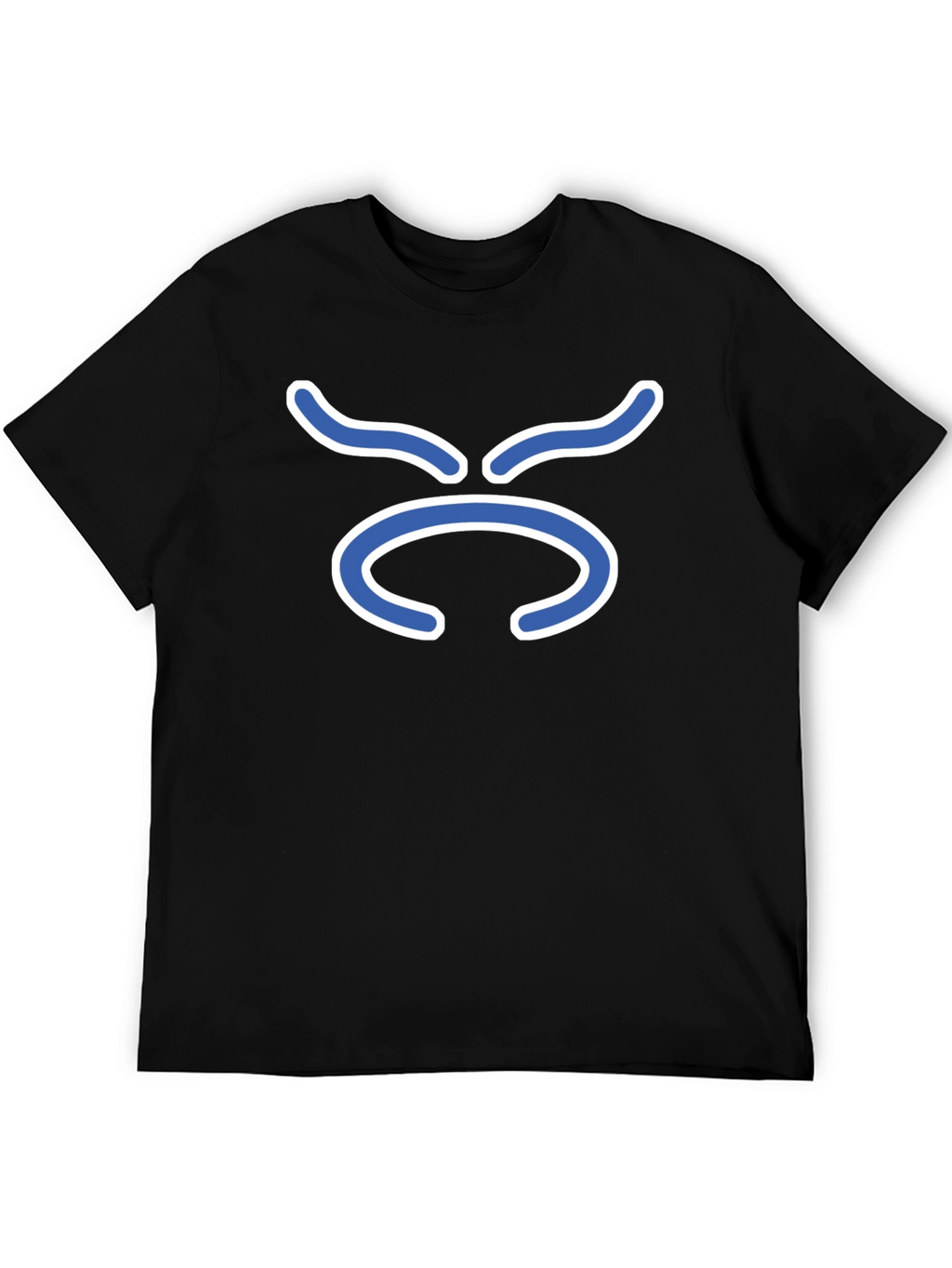 Black T-Shirt with Taurus Zodiac Symbol