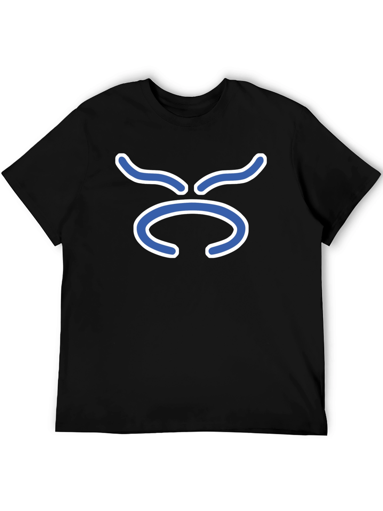 Black T-Shirt with Taurus Zodiac Symbol