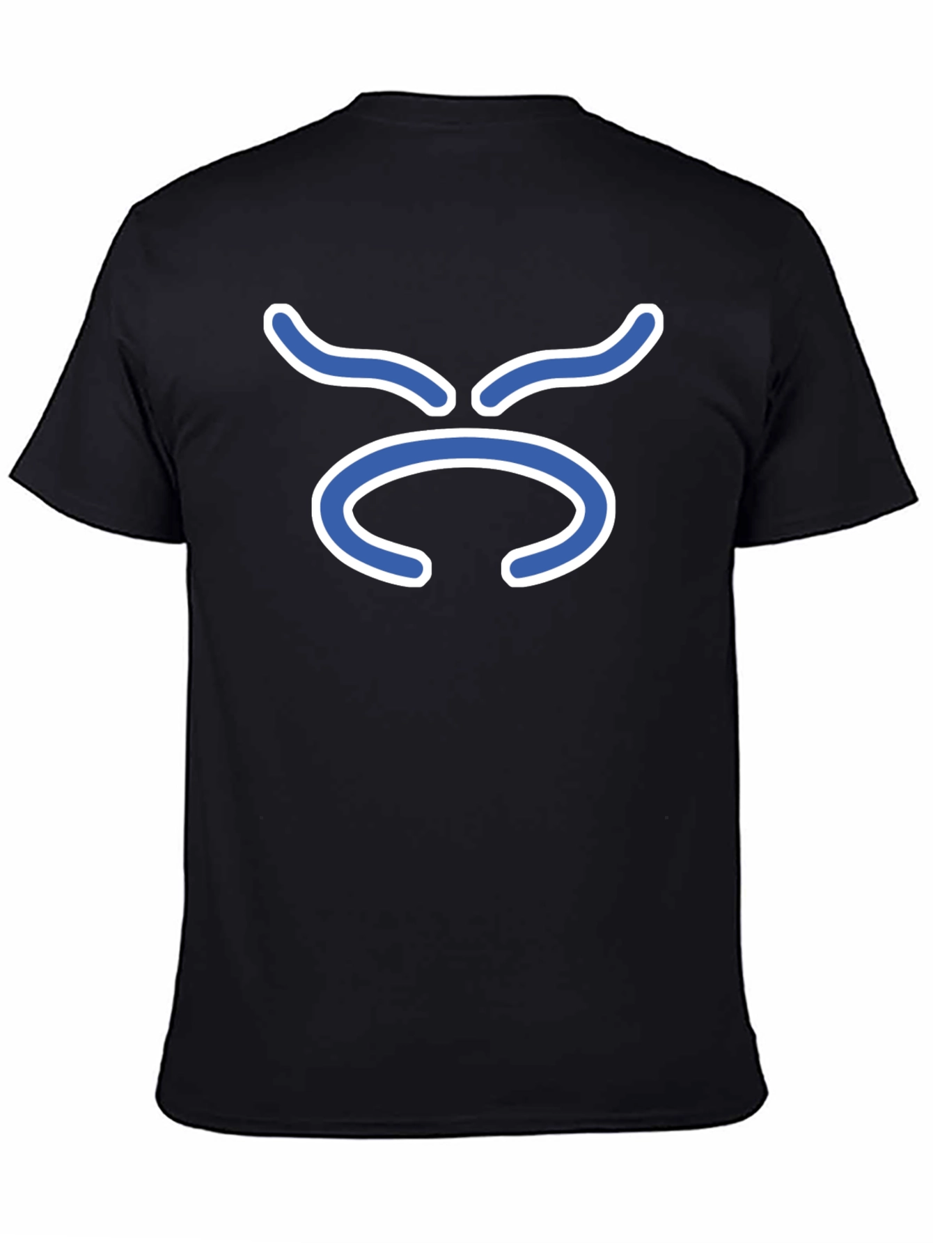 Black T-Shirt with Taurus Zodiac Symbol