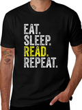 Eat Sleep Read Repeat T-Shirt - Book Lover Apparel