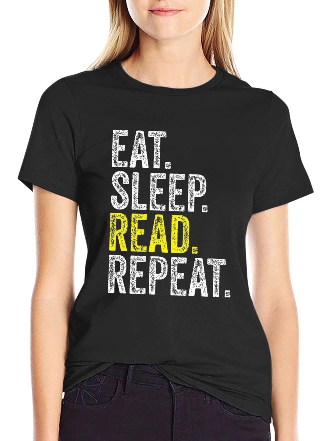 Eat Sleep Read Repeat T-Shirt - Book Lover Apparel