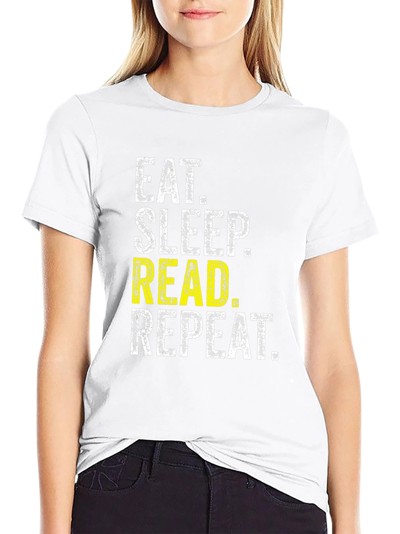 Eat Sleep Read Repeat T-Shirt - Book Lover Apparel