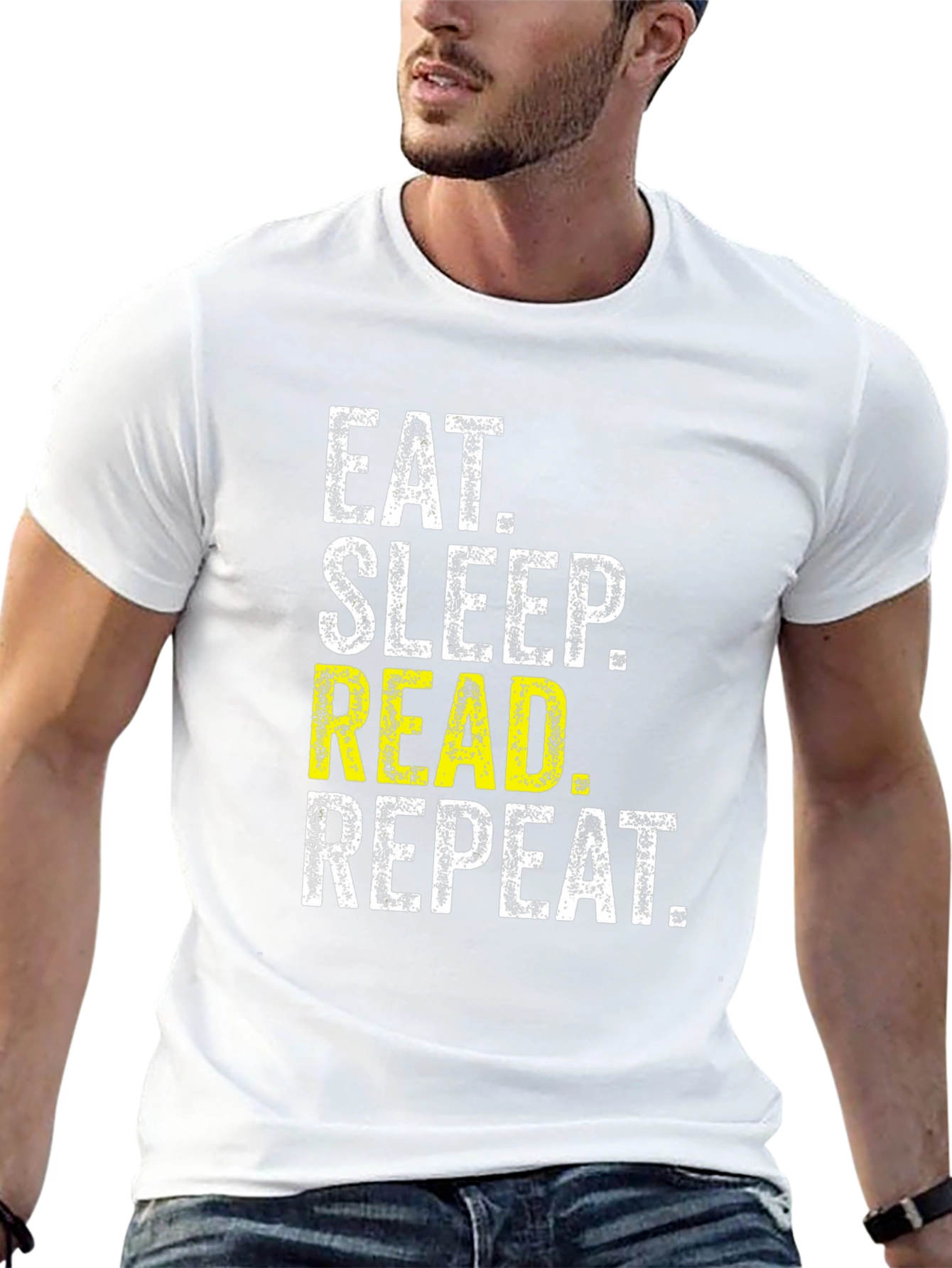 Eat Sleep Read Repeat T-Shirt - Book Lover Apparel