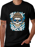 Cool Skull Graphic Tee: Back Off