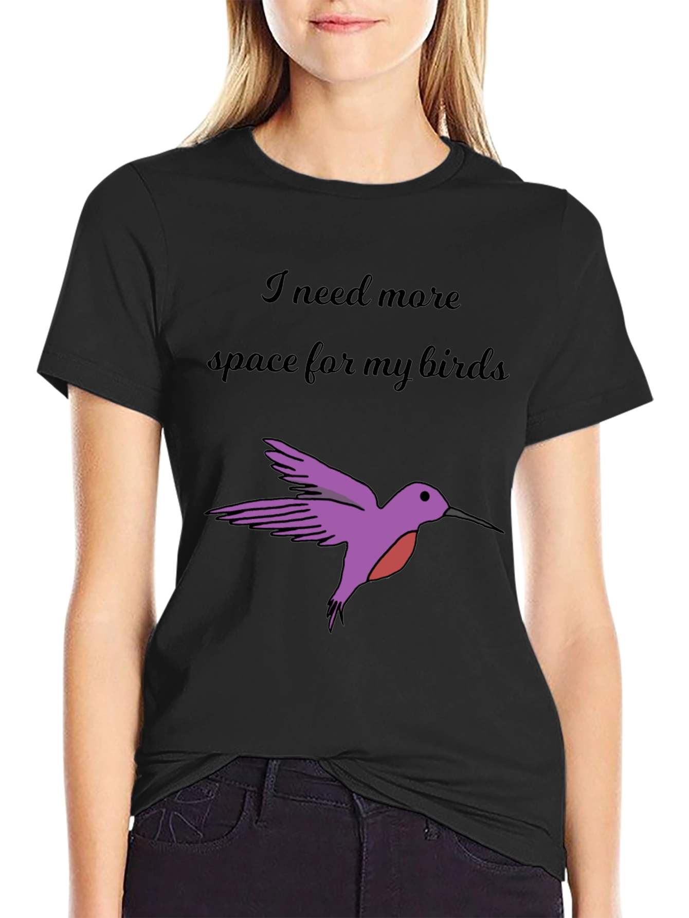 Hummingbird Lover T-Shirt - Need More Space for My Birds