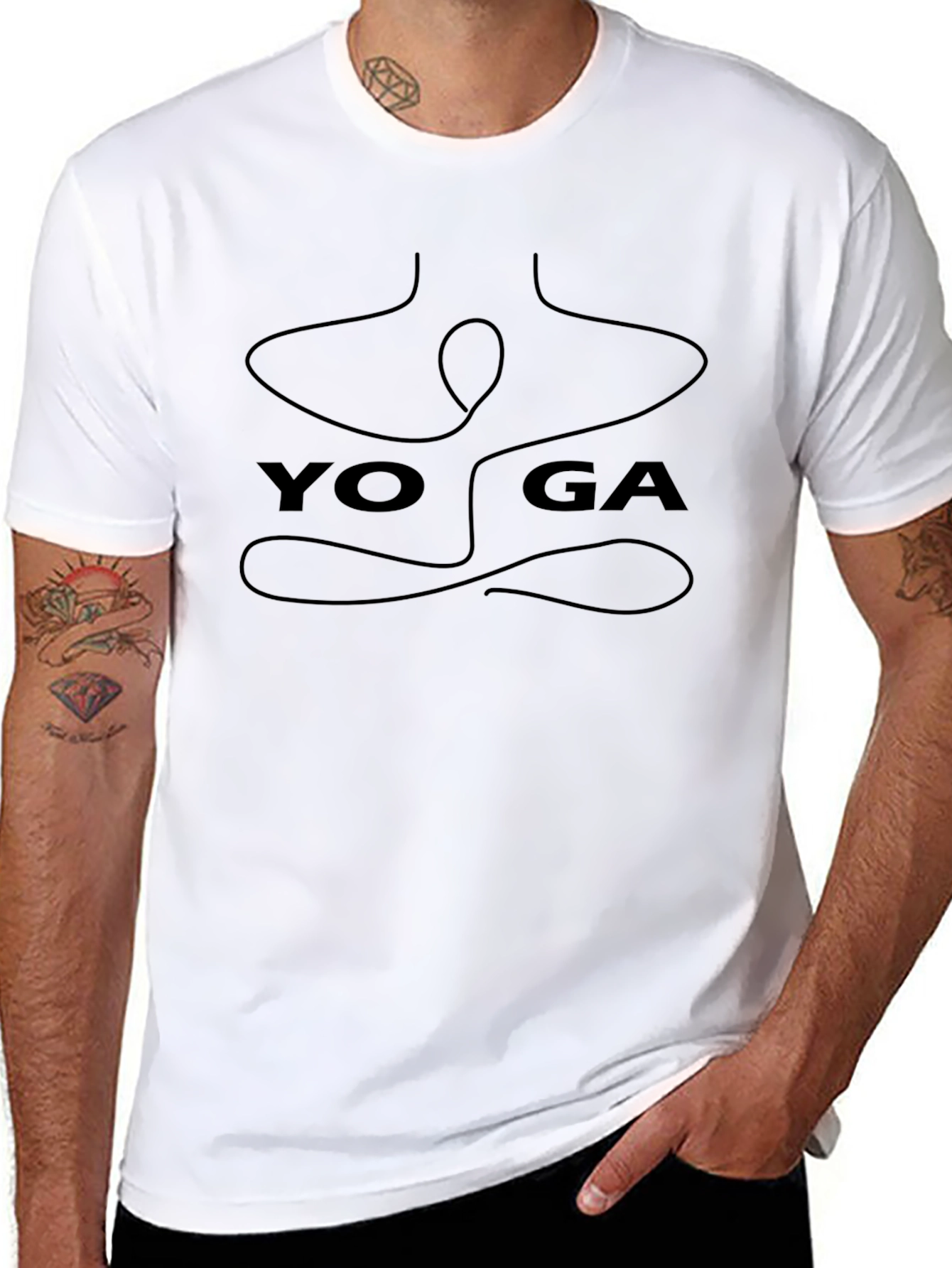 Yoga Pose T-Shirt - Minimalist Design