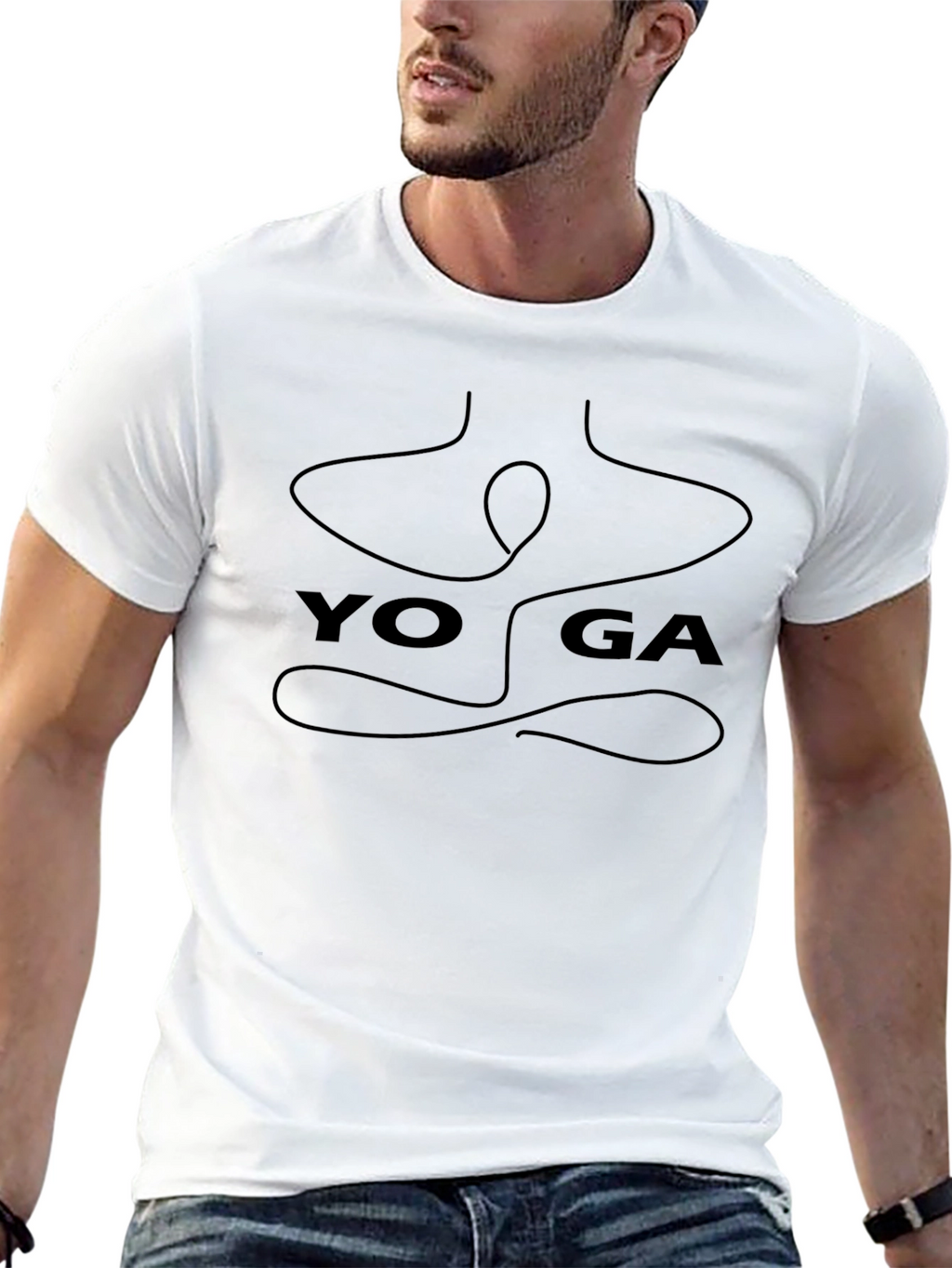 Yoga Pose T-Shirt - Minimalist Design