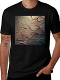 Abstract Tree Branch Graphic Tee - Black