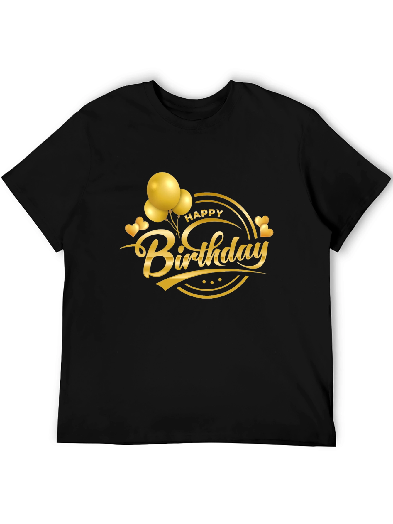 Birthday Celebration Black T-Shirt