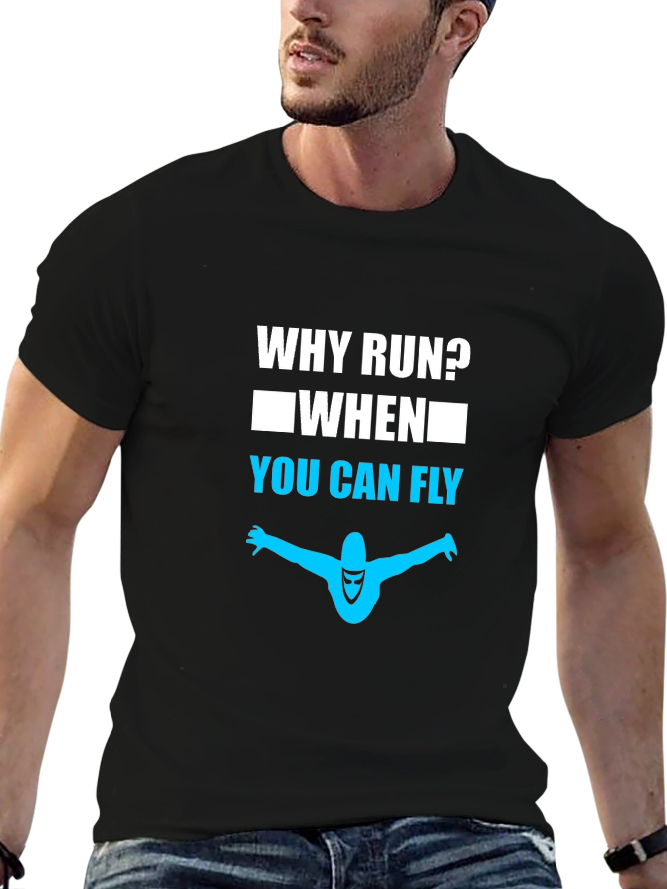 Why Run? Fly T-Shirt - Premium Cotton Tee