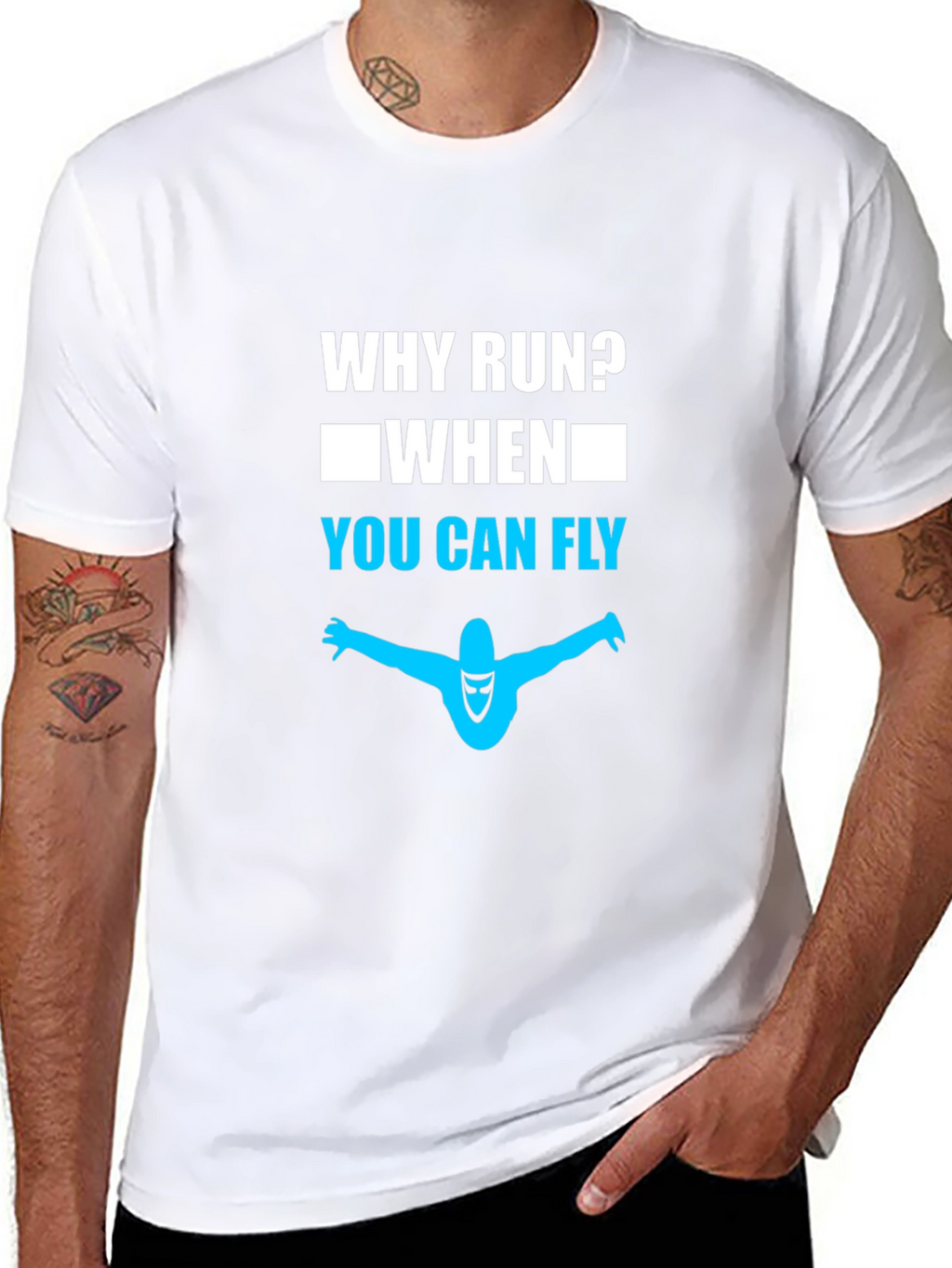 Why Run? Fly T-Shirt - Premium Cotton Tee