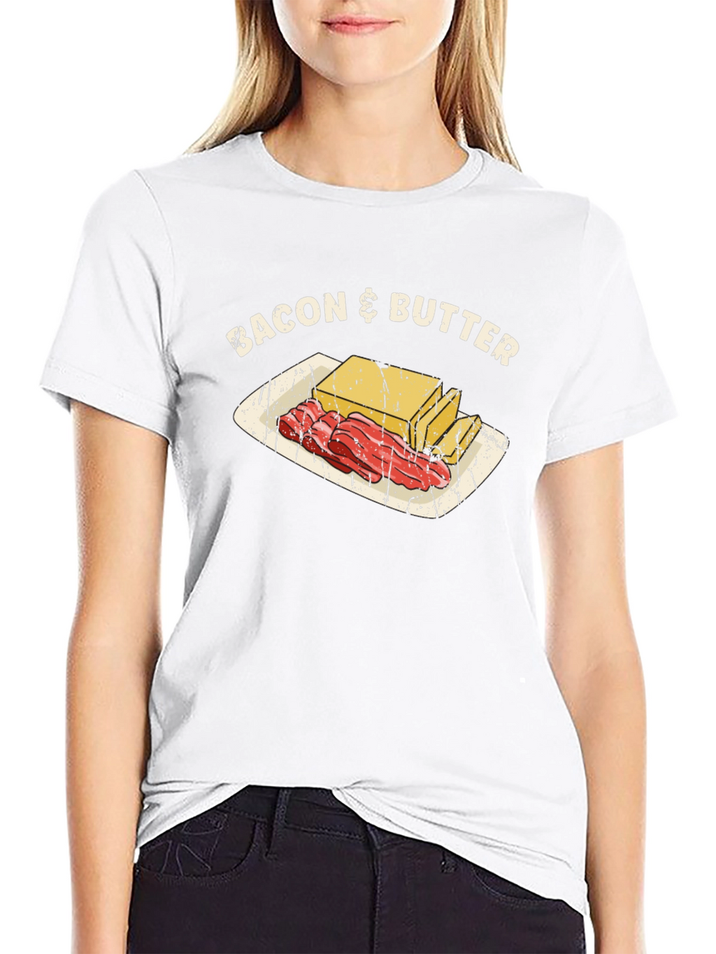 Bacon & Butter Graphic Tee - Food Lovers T-Shirt