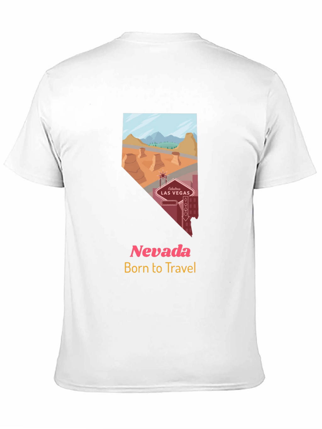 Nevada Travel T-Shirt - Born to Travel