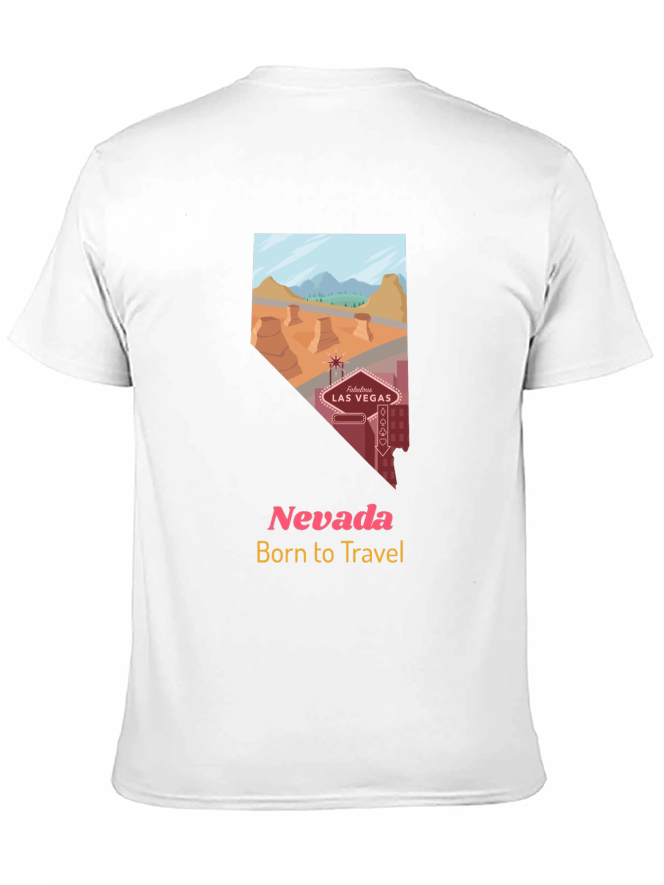 Nevada Travel T-Shirt - Born to Travel