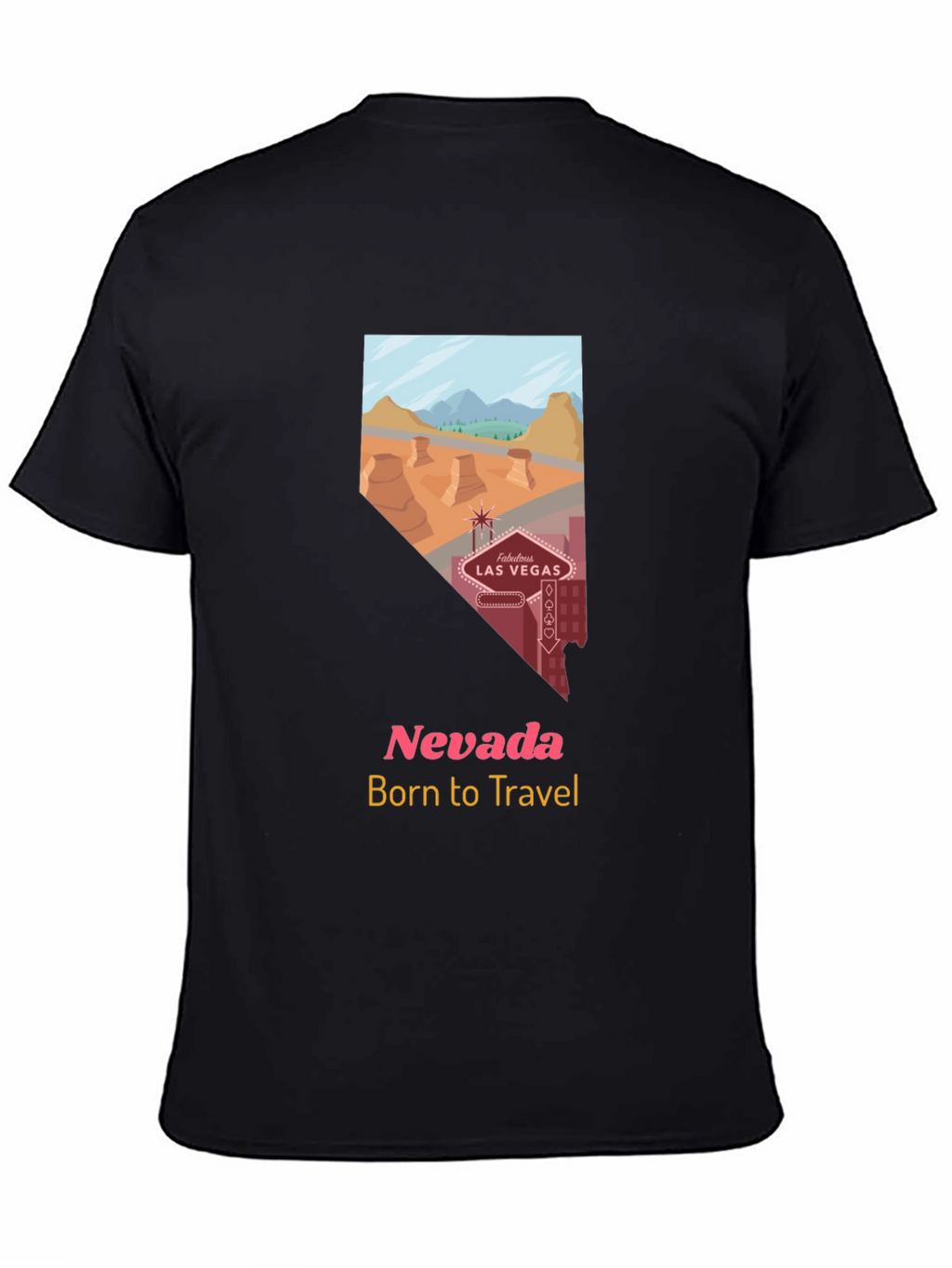Nevada Travel T-Shirt - Born to Travel