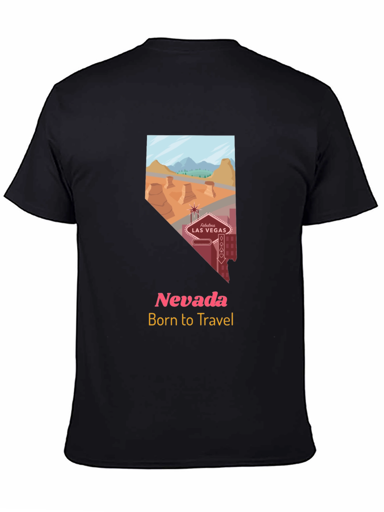 Nevada Travel T-Shirt - Born to Travel