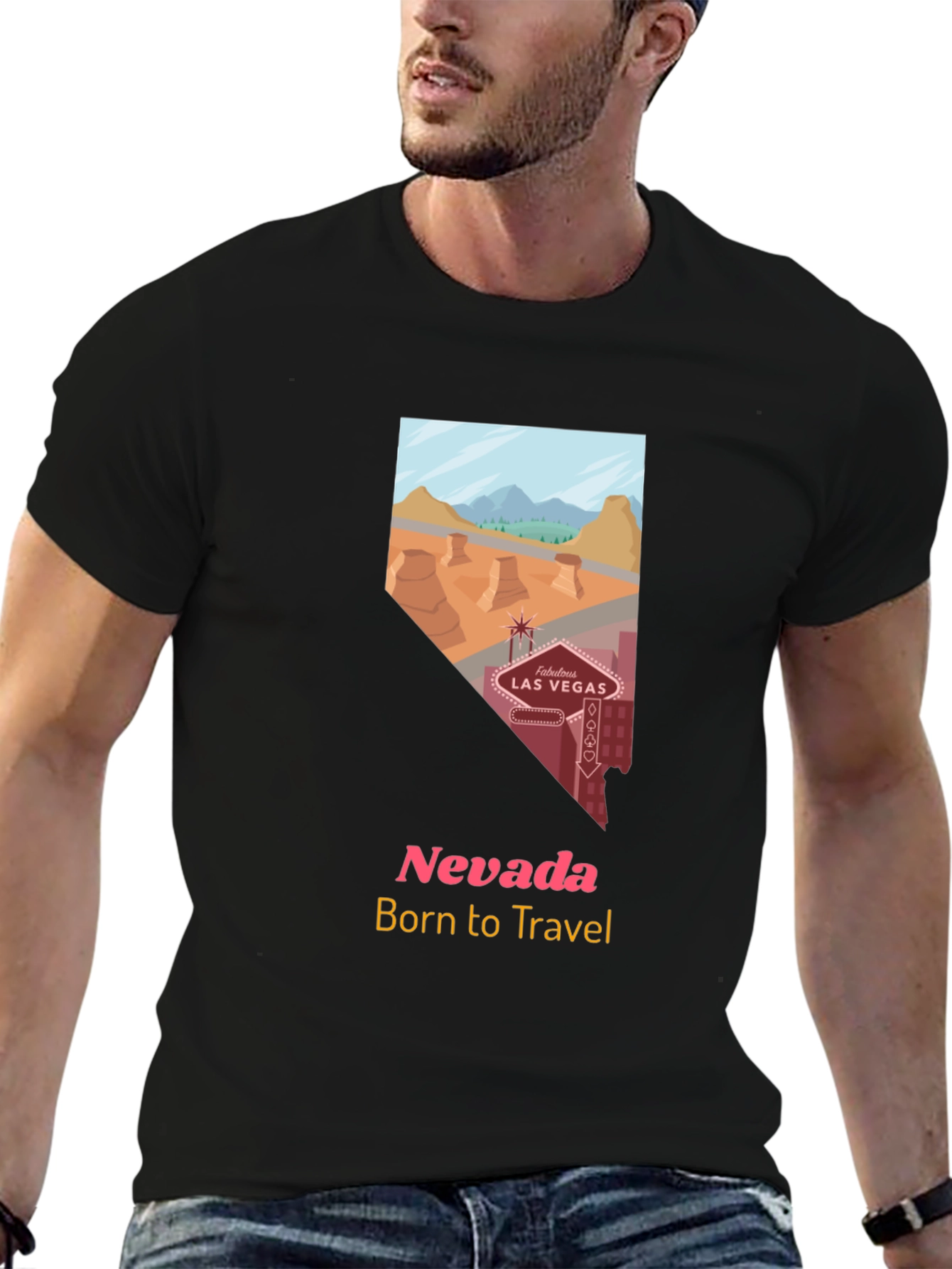 Nevada Travel T-Shirt - Born to Travel