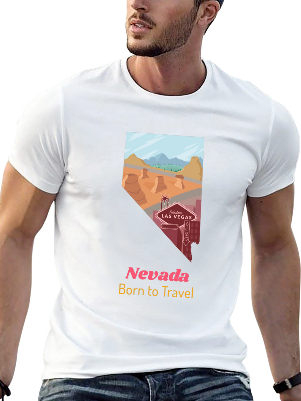 Nevada Travel T-Shirt - Born to Travel