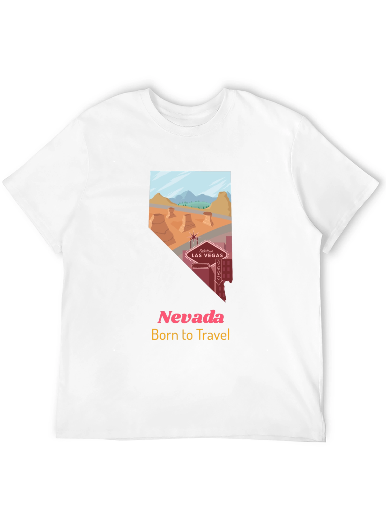 Nevada Travel T-Shirt - Born to Travel