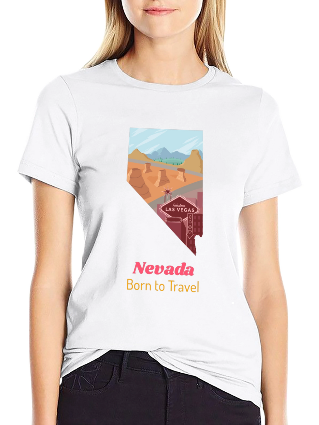 Nevada Travel T-Shirt - Born to Travel