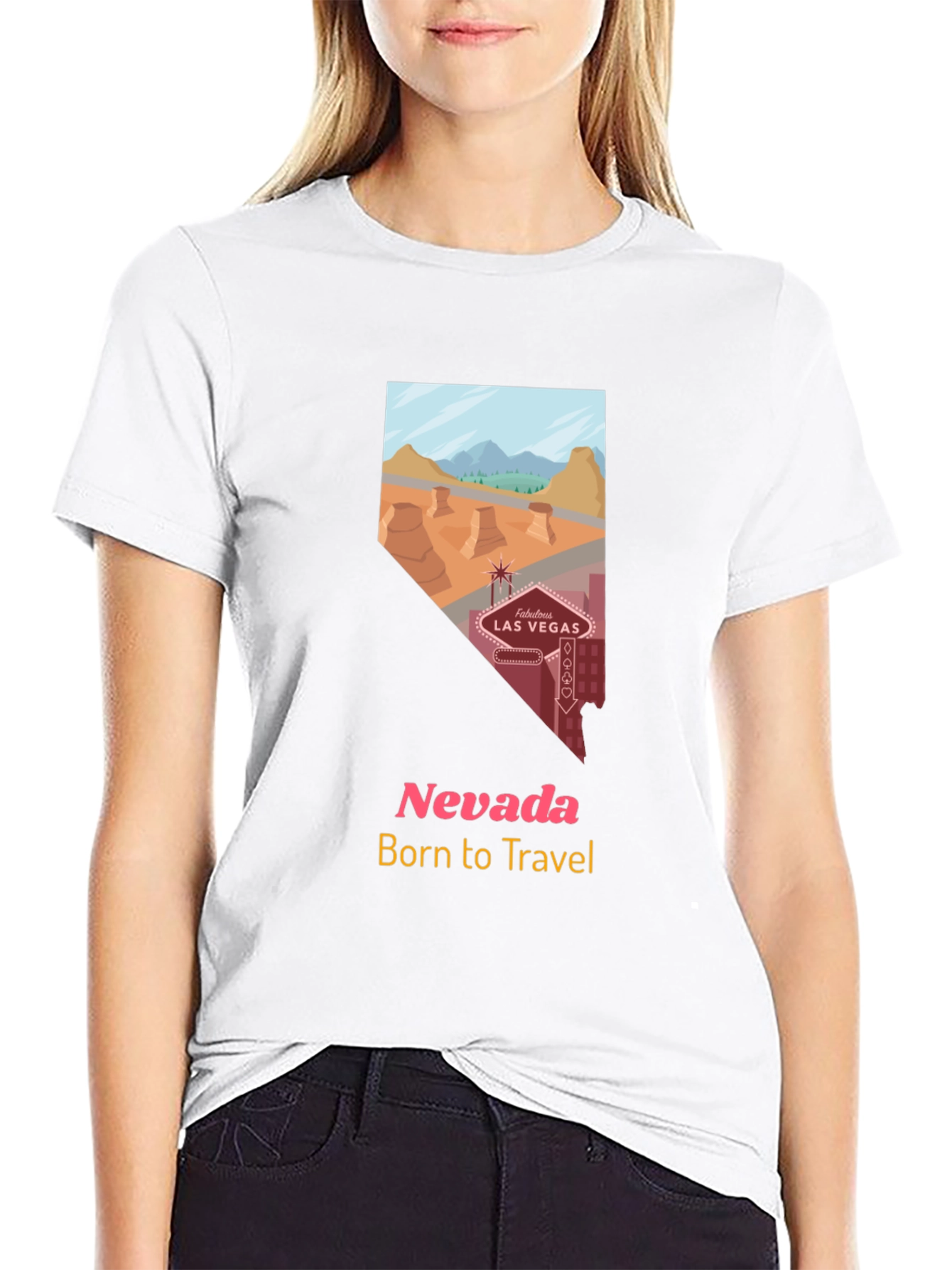 Nevada Travel T-Shirt - Born to Travel