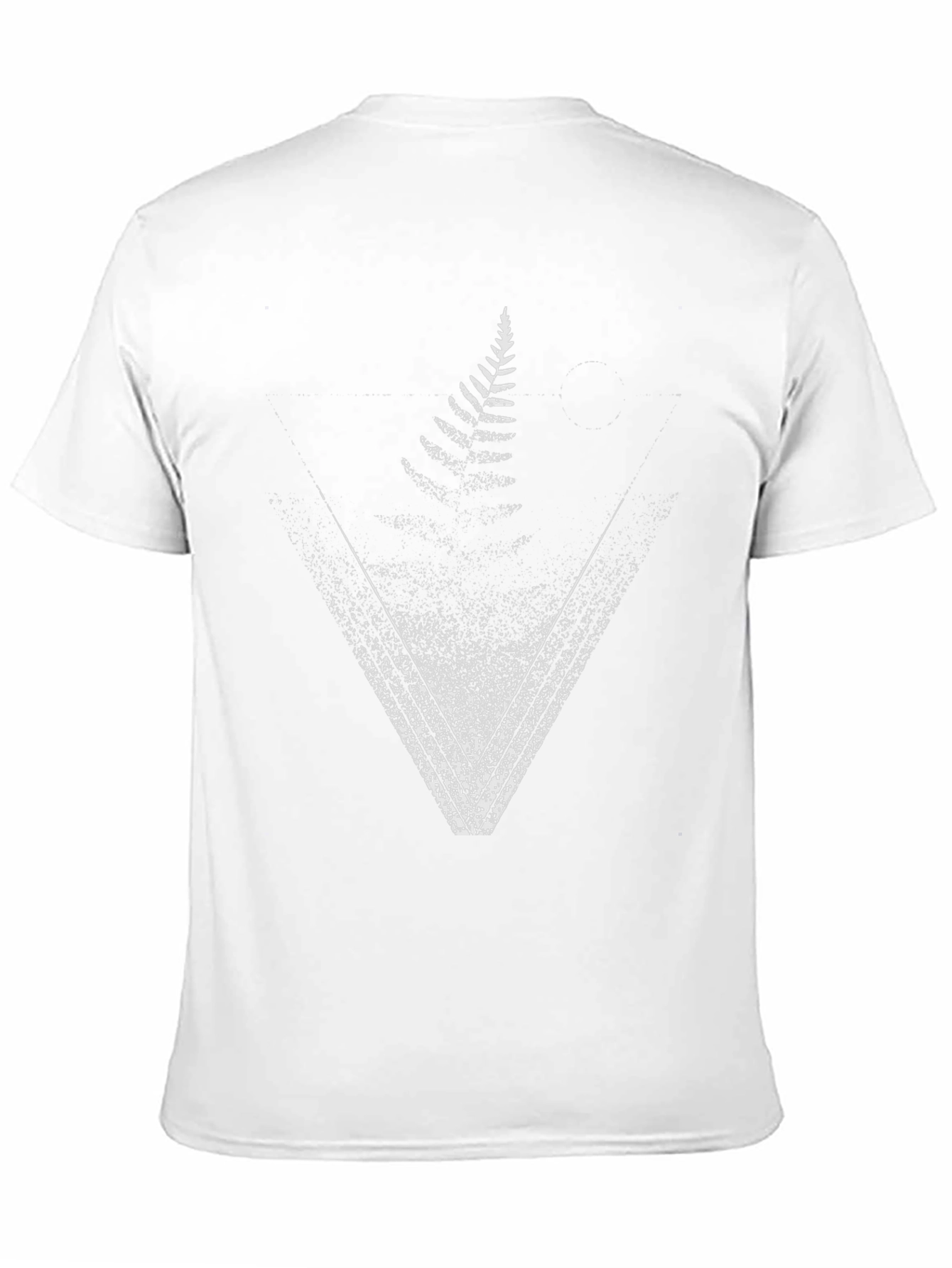 Fern Triangle Graphic T-Shirt - Black