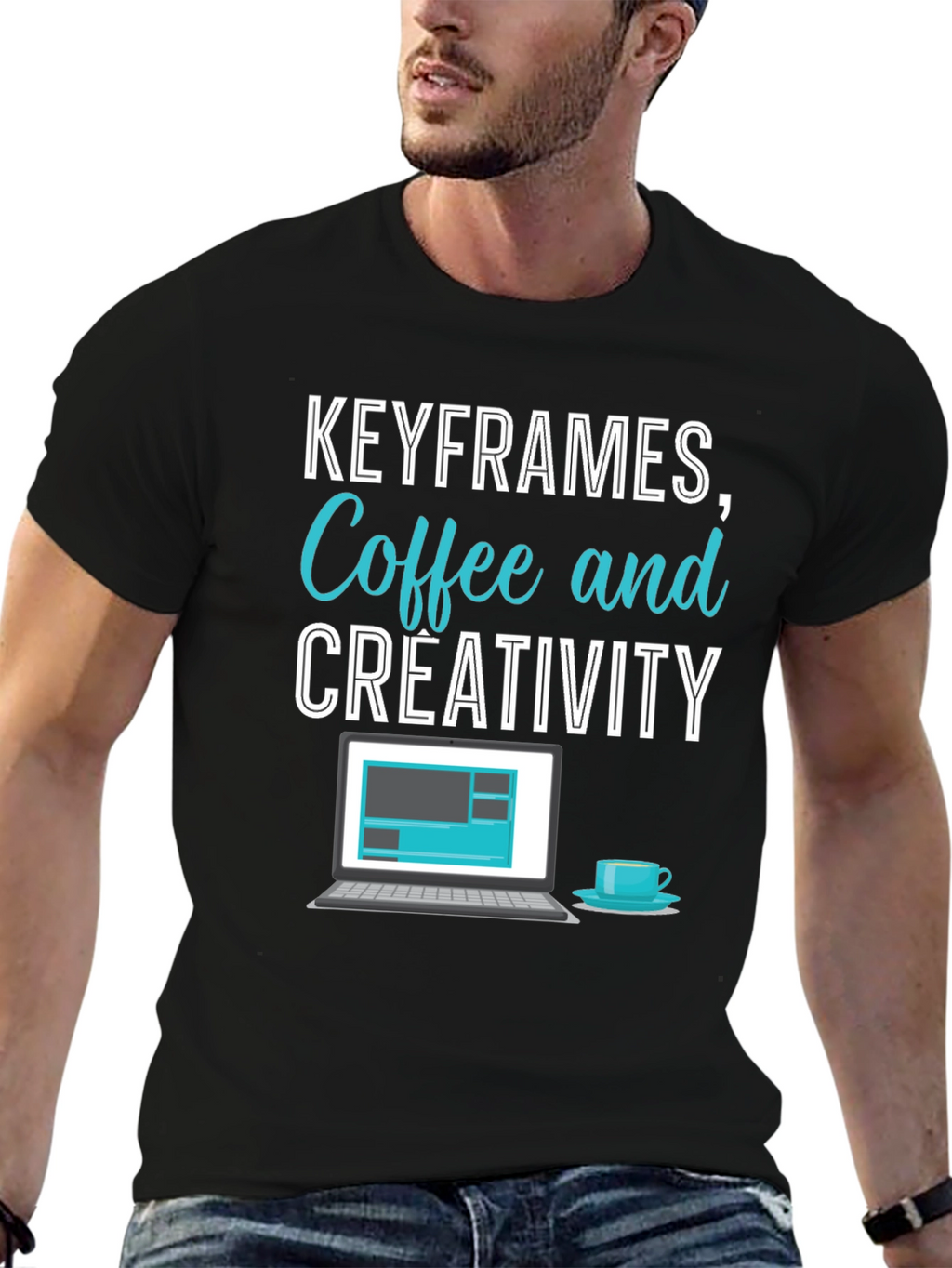 Keyframes Coffee & Creativity Graphic Tee